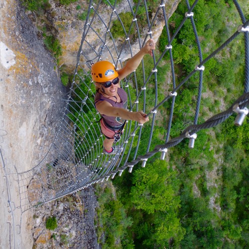 via ferrata du Boffi a Millau